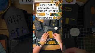 Let’s Make These SPOOKY HOUSES for Halloween 🎃 halloween diy papercraft halloweenhomedecor [upl. by Erusaert]