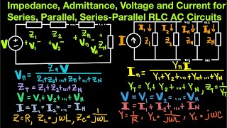 AC Circuits Episode 6 Impedance and Admittance for SeriesParallel RLC Circuits Part 2 [upl. by Yoc749]