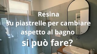 bagno in resina su piastrelle [upl. by Enomes606]