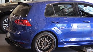 MK7 GOLF R IE Downpipe and Resonator delete [upl. by Malamut431]