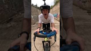 STEERING WHEEL BIKE vs DAM FULL SPEED 🤯 [upl. by Ayikan]