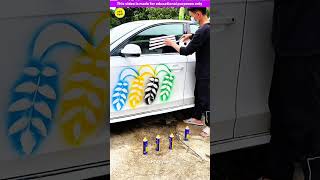 Amazing different colours car spray painting 😍 Gadgets Smart Appliances Kitchen Utensils [upl. by Netsreik]