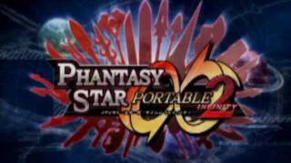 Phantasy Star Portable 2 Infinity PlayStation Portable  PSP Title Screen [upl. by Hillard]