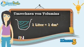 Volumen umrechnen Liter  Klasse 5 ★ Wissen [upl. by Stelle109]