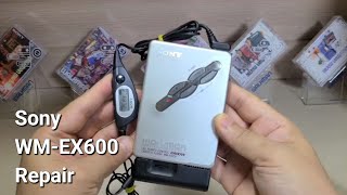 Sony WMEX600 Repair Cassette Player Walkman [upl. by Earazed]