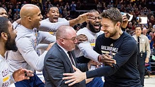 Matthew Dellavedova receives his NBA Championship Ring  21 Dec 2016 [upl. by Dorsman65]