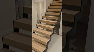 renovation staircase interiordesign construction zig zag stair design [upl. by Ztnaj]