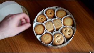 Danish Cookies Butter Cookies imported from Denmark Riberhus [upl. by Ahsoek]