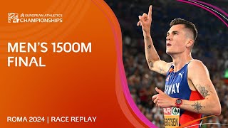 INVINCIBLE Ingebrigtsen 💫 Mens 1500m final replay  Roma 2024 [upl. by Ajram]