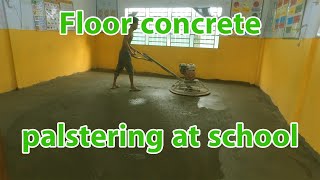 Floor concrete plastering at school  country life show Simple Living [upl. by Zamir285]