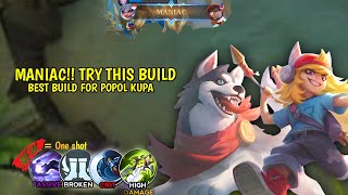 NEW UPDATE‼️ POPOL AND KUPA NEW BEST 1 SHOT BUILD 2024 [upl. by Arinayed]