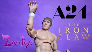 A24 Films The Iron Claw Kevin Von Erich Wrestling Action Figure Review [upl. by Leen]