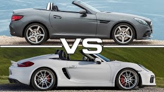 Porsche Boxster Spyder vs Mercedes Benz SLC [upl. by Attenahs]