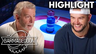 Bill Engvall amp AJ McCarron Face Off in Keg Kurling  Barmageddon S2 E9  USA [upl. by Barbey]