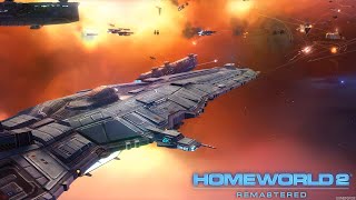 Homeworld Remastered  Homeworld 2 vs Homeworld 2 Remasterd Gameplay [upl. by Aerdnod]