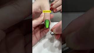 How to make a heart on cat eye gel nails nailart nailtutorial beauty [upl. by Trebeh]