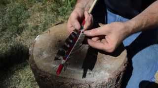 How to make a Native American Comanche arrow [upl. by Jonme853]