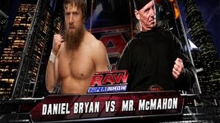 WWE 13 Daniel Bryan vs Mr McMahon [upl. by Airamana]