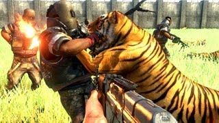 Far Cry 3 Massive Scale Battles 100 Tigers Vs 100 Pirates [upl. by Ailedua278]