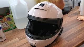 Remove logo and decals from a Schuberth C5 helmet [upl. by Mercier]