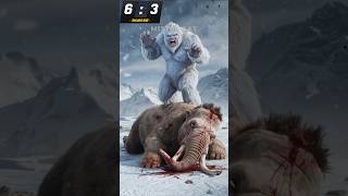 Yeti vs T Rex vs Gaint Creatures Godzilla Vampire King Kong Werewolf Dinosaur Mammoth Alien [upl. by Nysila650]