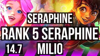 SERAPHINE amp Varus vs MILIO amp Lucian SUP  Rank 5 Seraphine 2319  TR Challenger  147 [upl. by Rik451]