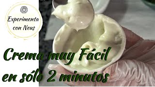 Crema muy fácil en 2 minutos y sólo 3 ingredientes [upl. by Brecher209]