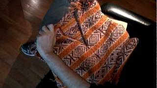 Brazilian Knitter  Cutting steeks  hand knitting  Meg Swansens Fair Isle Vest [upl. by Ameerak]