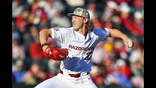 Hagen Smith recaps Arkansas baseballs loss at Texas AampM [upl. by Olmstead398]