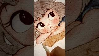 Watercolor brushes for Procreate…👩🏻watercolorart procreateart asmr cuteart procreate [upl. by Esnohpla384]