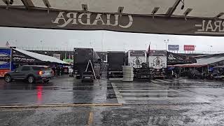 Thunder coming RUN Escape Pomona 2 Lucas Oil NHRA Winternationals Rain and Hail Storm 64th annual [upl. by Thain192]