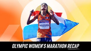 Who Won the 2024 Womens Olympic Marathon and What Of Sifan Hassans Shove  Recap and Reactions [upl. by Teague]