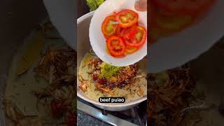 Beef pulao recipe beef pulao bnany ka asan triqa viralvideo food ytshorts cooking beefpulao [upl. by Anaik292]