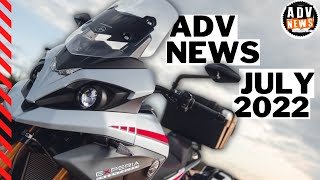 ADV NEWS JULY 2022  AFRICA TWIN 750  MOTO GUZZI V850X  ELECTRIC ADVS [upl. by Abramo]