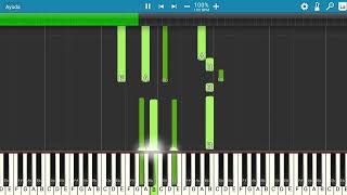 Ricardo Montaner  Tan Enamorados  Piano Tutorial  Midi [upl. by Anelhtak405]