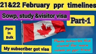 22 February Canada ppr timelineppr timeline todayCanada ppr timeline today🇨🇦🇨🇦🇨🇦🇨🇦 [upl. by Mosier31]