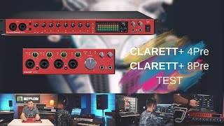 Focusrite Clarett 4Pre Clarett 8Pre  TEST [upl. by Ursal]