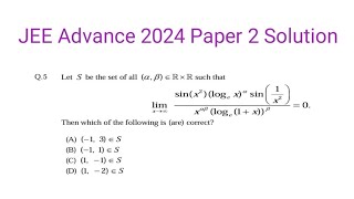 JEE Advanced 2024 Paper 2 Solution Question 5 [upl. by Assisi582]