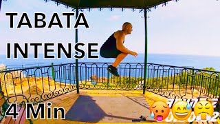 Tabata intense workout 4 Min  HIIT [upl. by Dasa187]