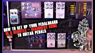 How To Set Up Your Pedalboard in 5 Minutes Beginners Guide To Guitar Pedals [upl. by Custer]