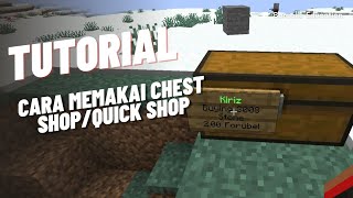 Tutorial Cara Menggunakan ChestShop atau QuickShop  Minecraft Server Indonesia Tutorial [upl. by Herbst]