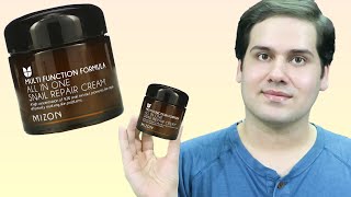 MIZON  All In One Snail Repair Cream Review [upl. by Nialb]