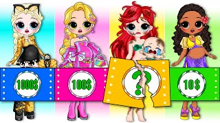 Shopping Challenge Rich Broke or Giga Rich  DIY Arts amp Paper Crafts [upl. by Nivrehs]