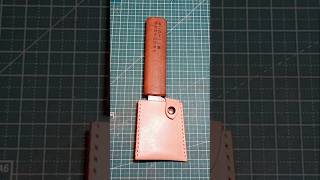 製作裁皮刀套｜Made a skiving knife sheath shorts leathercraft leatherskivingknifesheath [upl. by Assyle]