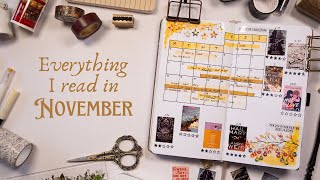 December Reading Journal Setup 📚  Everything I Read in November [upl. by Soiritos]