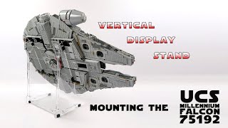 How to Display Your LEGO 75192 Star Wars UCS Millennium Falcon on an Angled Acrylic Display Stand [upl. by Nehttam]