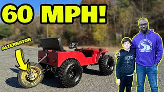 I Built a quotfree energyquot Alternator Powered Car for my Stepson His Mom Hates it [upl. by Ranjiv]