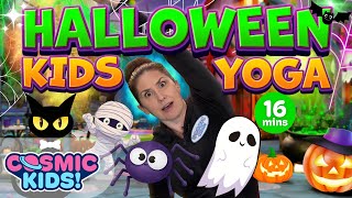 Halloween Yoga for Kids  Haunted House  A Cosmic Kids Yoga Adventure [upl. by Anitsirc370]