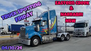 Truck Spotting Eastern Creek amp Narrabri NSW Friday 041024 truck trucking [upl. by Ettolrahs]