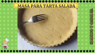 MASA para TARTAS SALADAS o Tarta Casera [upl. by Willey]